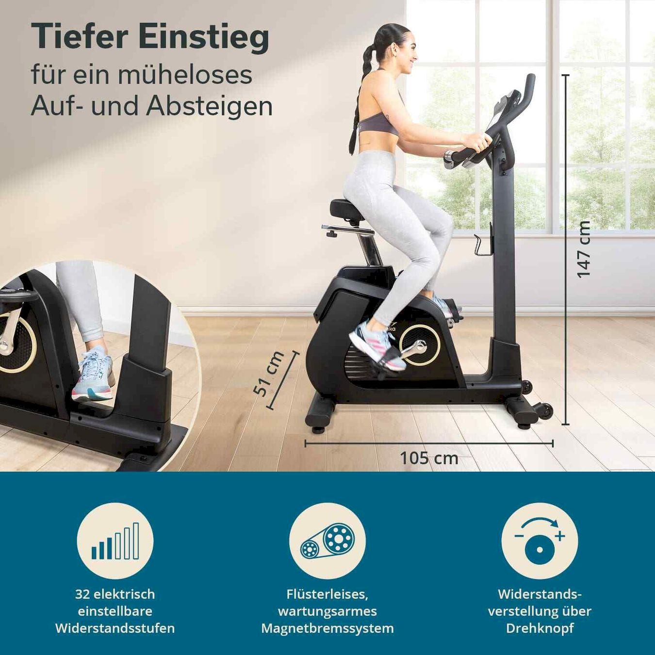 Vélos d'appartement: Skandika Cykling P14 Ergometer – Neuf avec emballage d'origine à Bottighofen par zaap 7