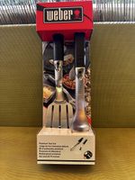 Weber Set d'ustensiles pour barbecue, Premium, neuf