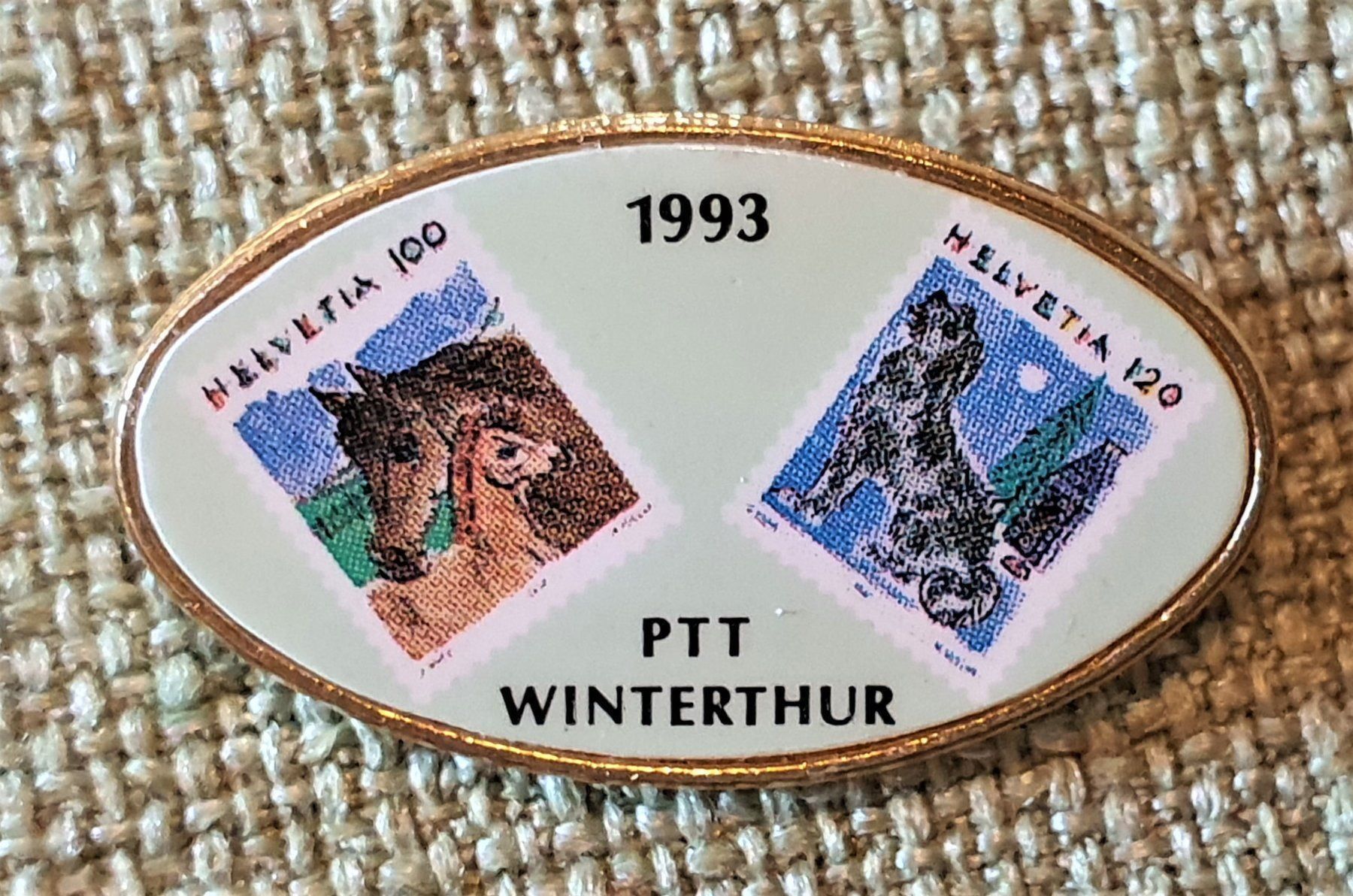 Alle Briefmarken: K616 - Pin PTT Winterthur 1993 Marken – Gebraucht aus Reinach BL von Boston-Verkauf