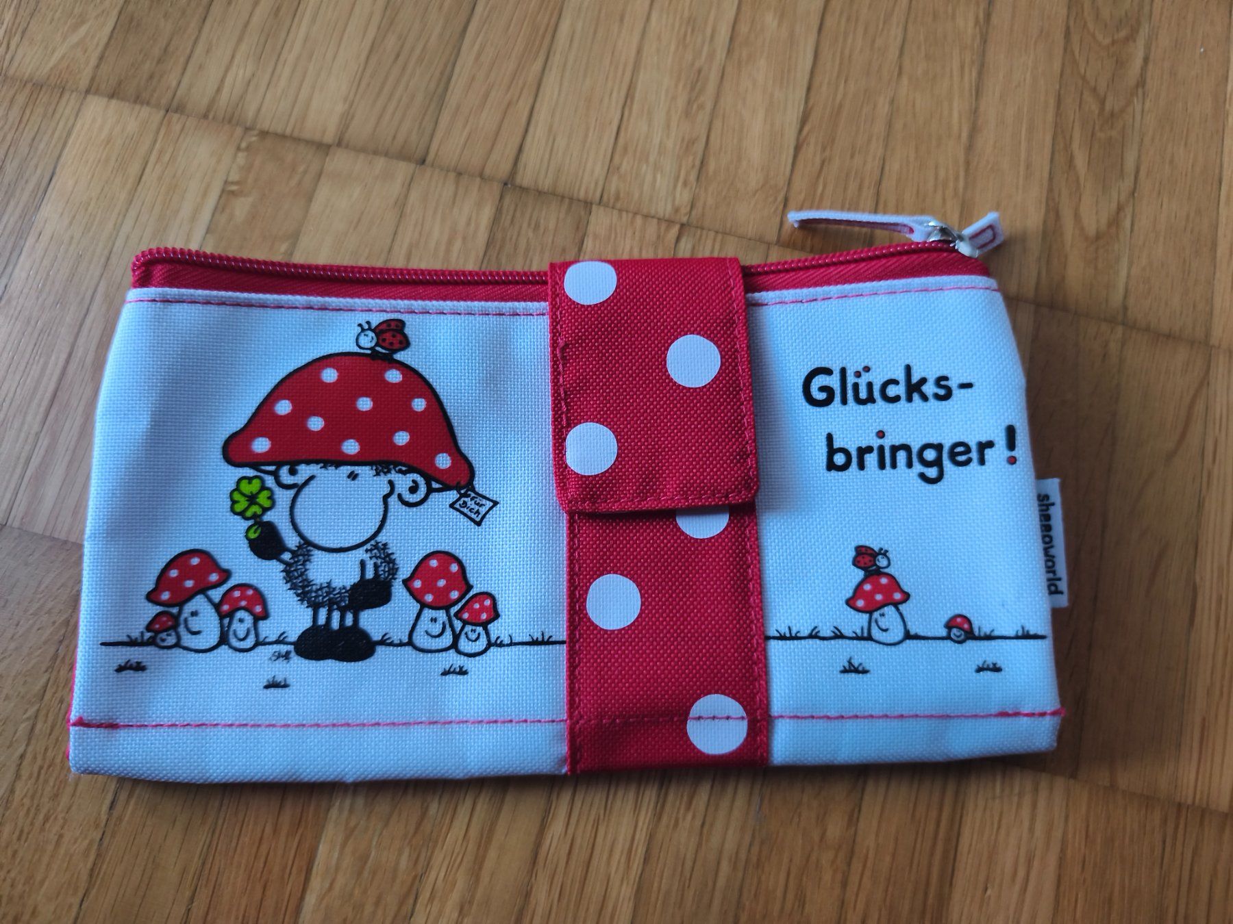 Astucci : sheepworld Necessaire Etui Schuletui Glücksbringer Punkte – Nuovo (secondo la descrizione) da Uster venduto da zebralino 1
