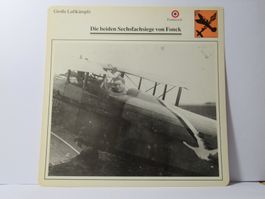Flugzeug  ,  Doppeldecker SPAD VII , Rene Fonk am Steuer