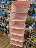 Hänge-Aufbewahrung rosa, 6 Fächer - Top Zustand K14