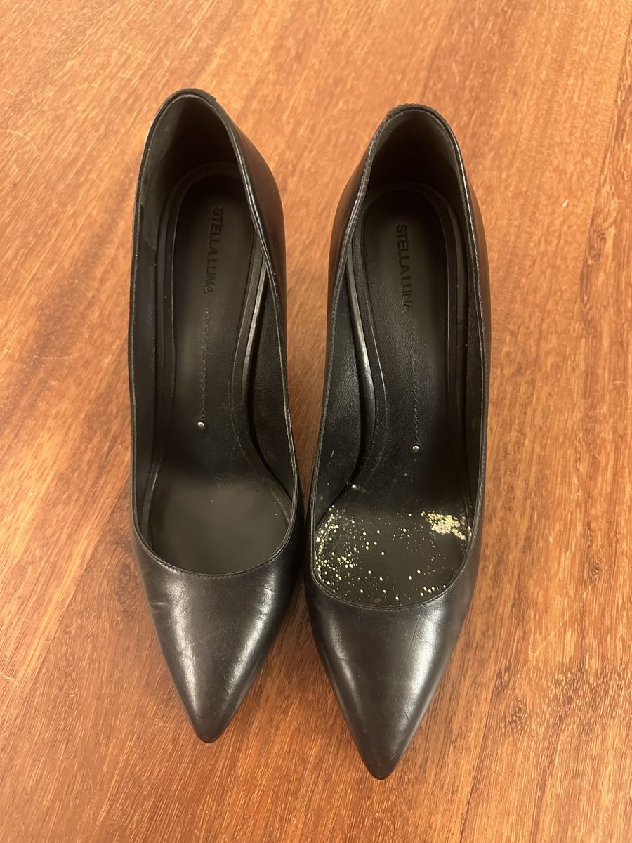Damenschuhe: Stella Luna black pumps heel size 38 leather – Gebraucht aus St. Niklausen LU von lau_259n 1