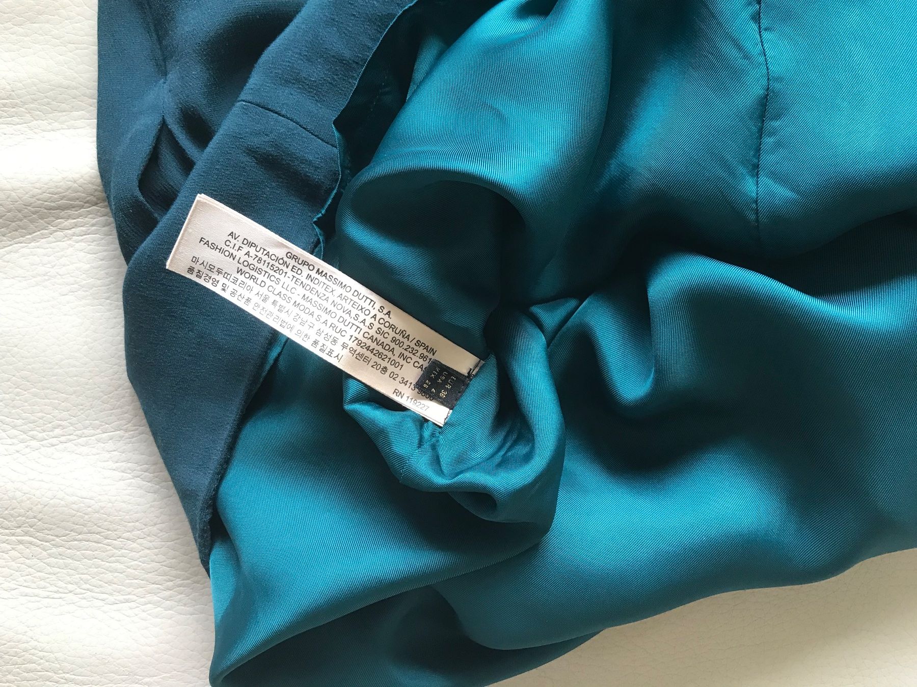 Massimo Dutti Kleider: Massimo Dutti - Kleid in petrol, Gr. 36 – Gebraucht aus Hittnau von Noppi 7