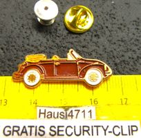 VW CABRIO OFFEN OLDI AUTO PIN GEPRÄGT MIT SECURITY-CLIP OLDI