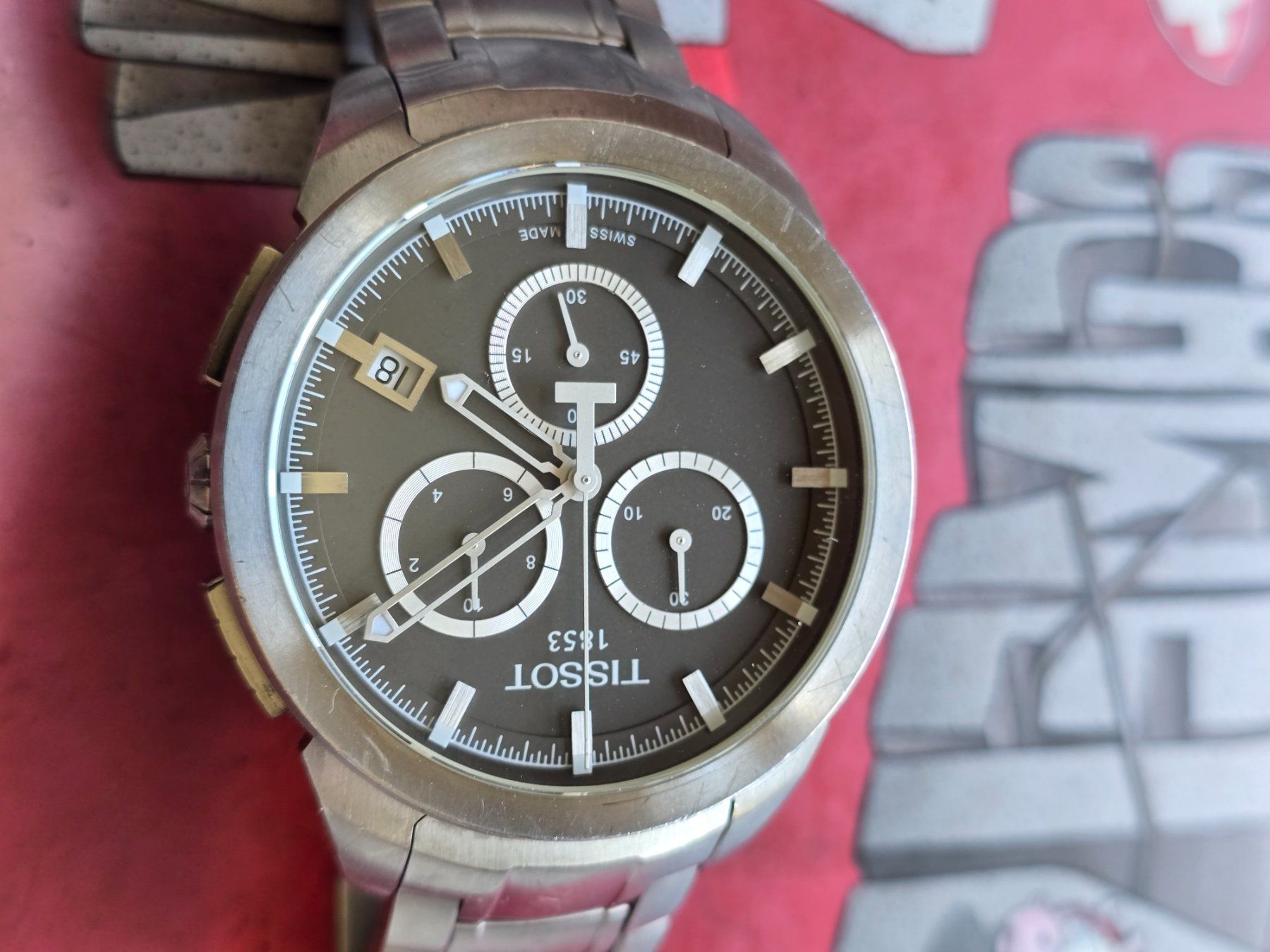 Tissot Orologi: 513 Tissot Titanium Chronograph Jumbo wunderschoen – Usato da Muri AG venduto da Corredor 4