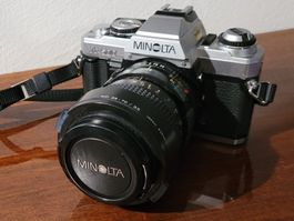 Minolta X-500 Analog Kamera mit MD 35-70mm Objektiv
