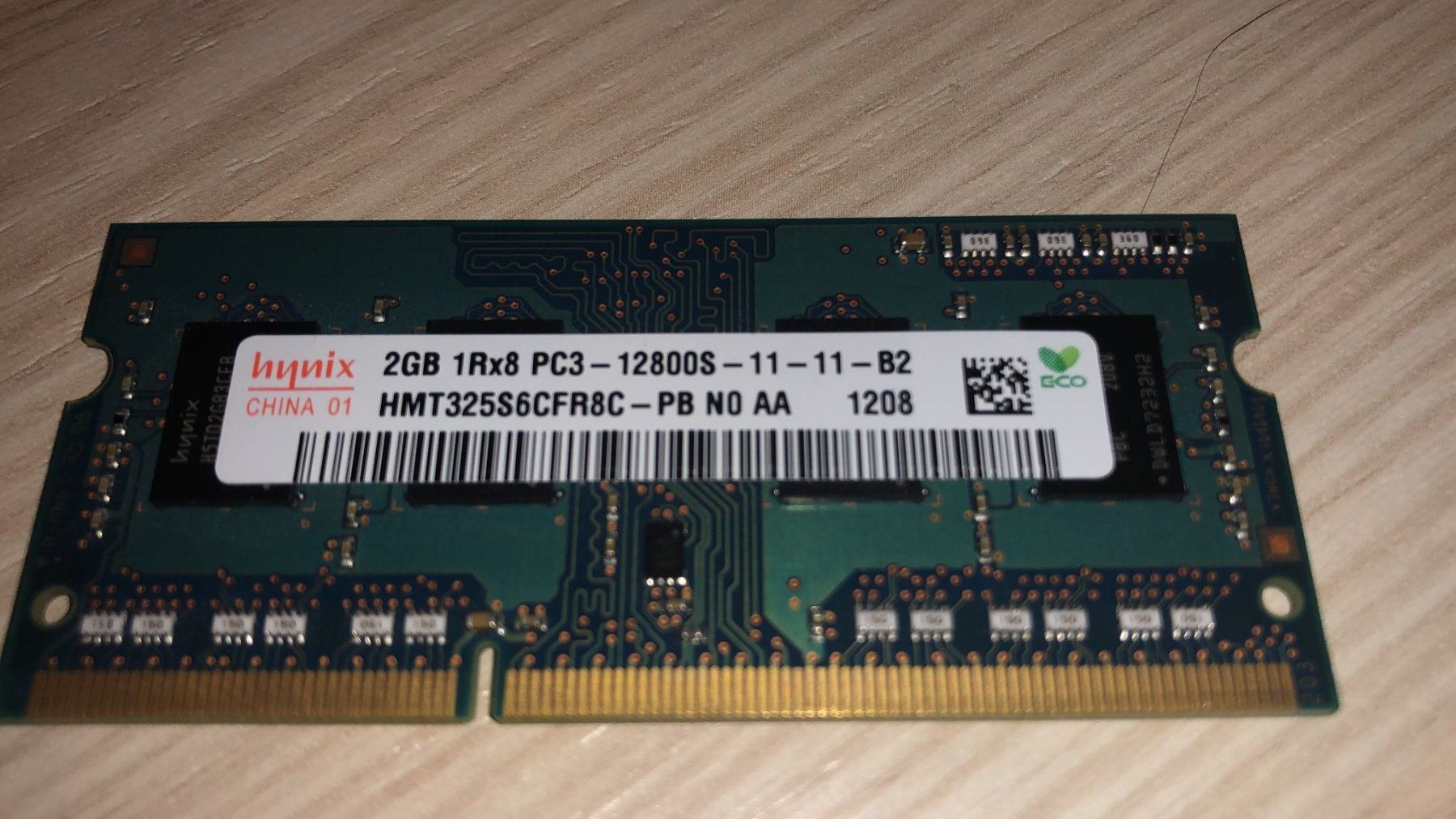 Memoria / RAM: Vends Ram sodimm DDR3 2gb Hynix – Usato da Corpataux venduto da pfi_27t6