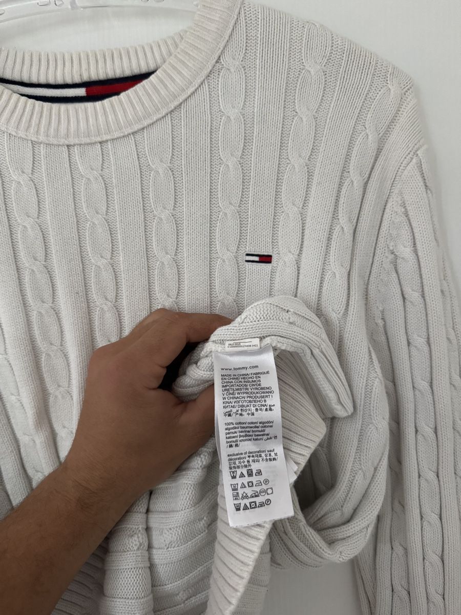 Tommy Hilfiger Maglioni & Felpe: Tommy Hilfiger Weiss Strickpullover, Gr. M, oryginal – Usato da Wetzikon ZH venduto da Jan_wojt 4