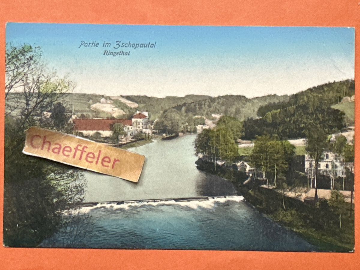 Cartoline postali: Alte Ansichtskarte Ringethal, Sachsen, gelaufen 1909! – Usato da Zürich venduto da Chaeffeler
