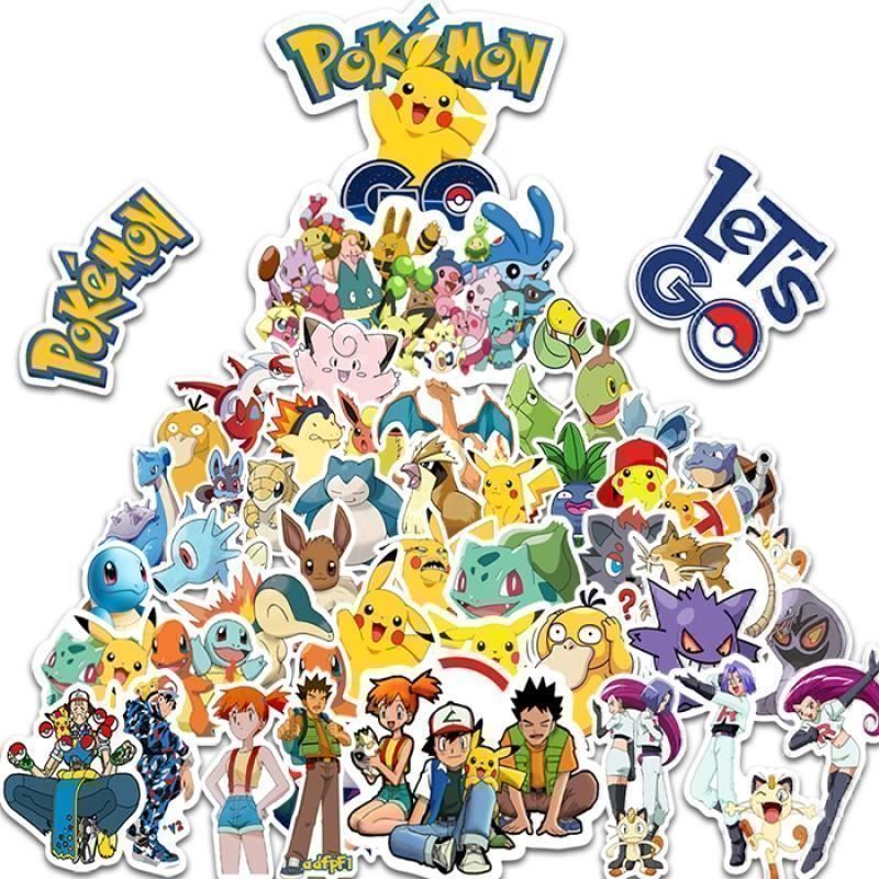 Aufkleber: Lot de 50 autocollants Pokemon – Neu und originalverpackt aus Gurmels von shopathome 1