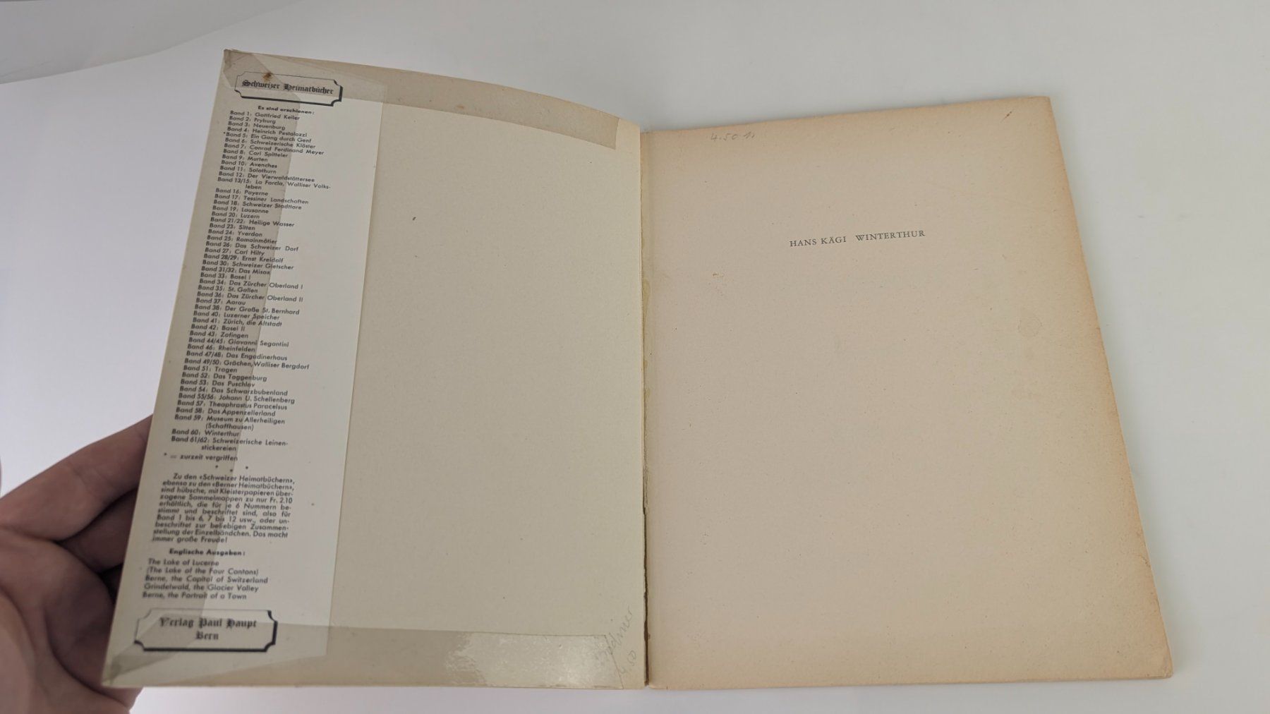 Bücher: Schweizer Heimatbücher: Winterthur 1954 – Gebraucht aus Zürich von axolottchen 2