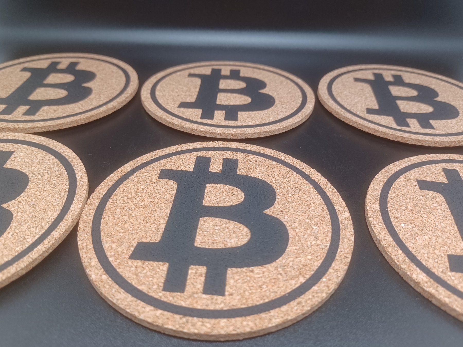 Sottobicchieri: Untersetzer "Bitcoin / BTC" Kork 9cm – Nuovo e nell'imballaggio originale da Turbenthal venduto da enjak 1