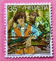 Nr.J 311 Sozialeinsatz Pro Juventute GESTEMPELT 1989   
