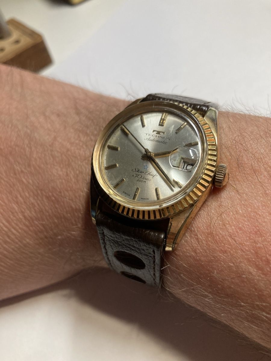 Technos Orologi: Technos Vintage Uhr der 70 er, Automatic 36 mm – Usato da Glattbrugg venduto da vintagemania