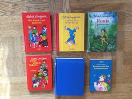 6 Astrid Lindgren Bücher, Zustand gut