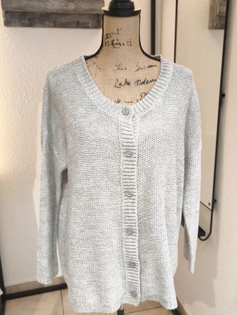 Strickjacke Roxy hellgrau Grösse S guter Zustand