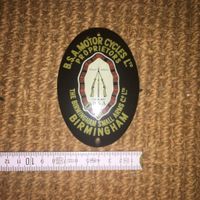 B.S.A. Motor Cycles LTD. Emailschild massiv