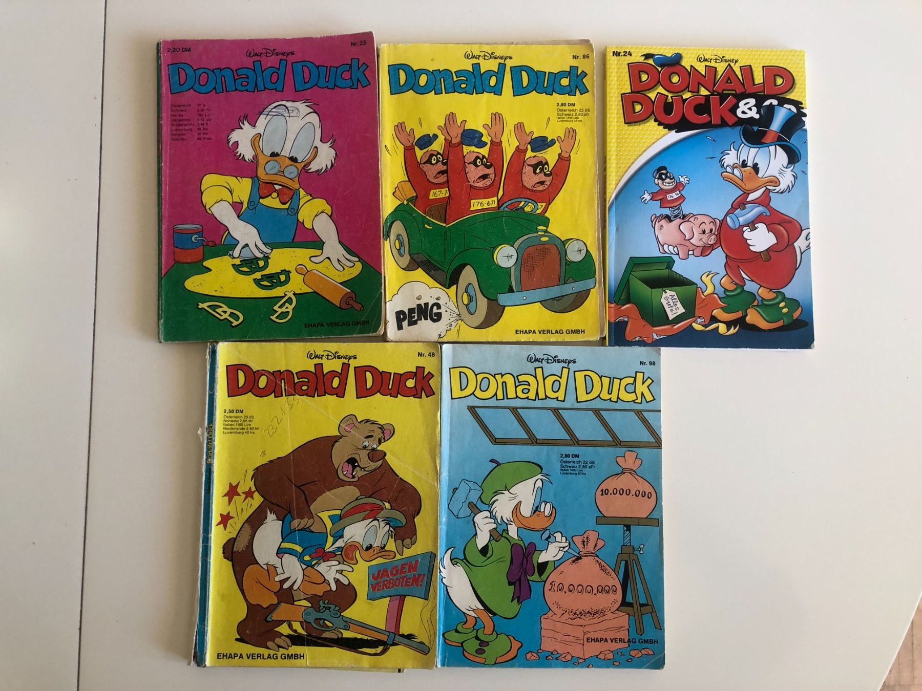 Comics: 5 Donald Duck – Gebraucht aus Bassersdorf von sammelfloh