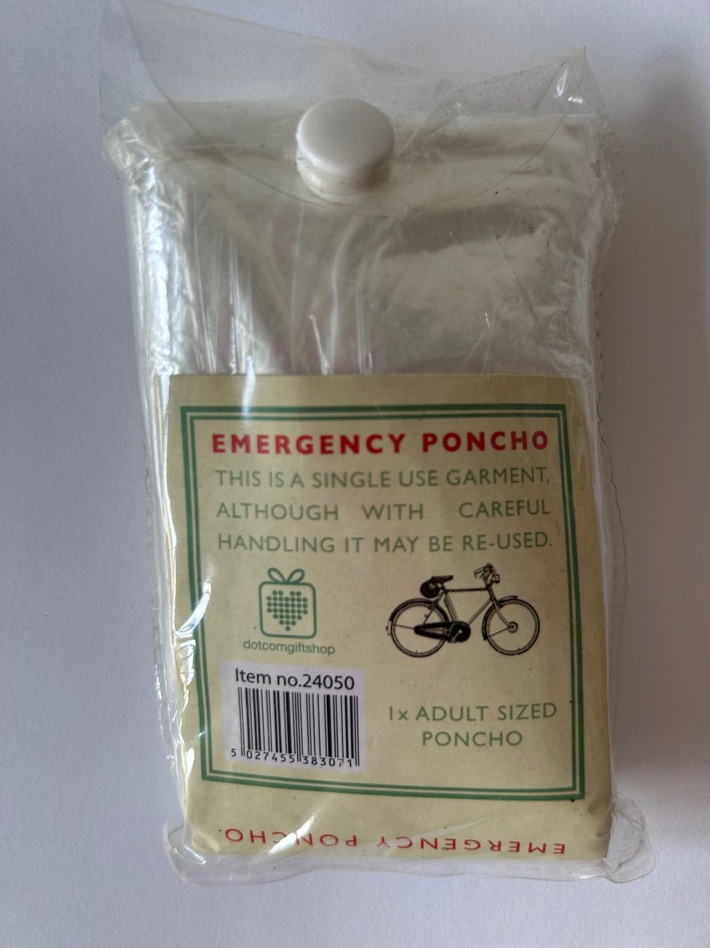 Altro in  Abbigliamento & Accessori: Emergency Rain Poncho (Transparent / Einheitsgrösse) – Nuovo e nell'imballaggio originale da Bern venduto da san_svt6 1