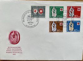 CH-Satzbrief, Pro Patria, BERN 1.VI.57, FDC