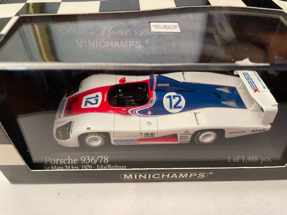 K 29 A 14 1:43 MINICHAMPS PORSCHE 936/78 ESSEX LE MANS 79