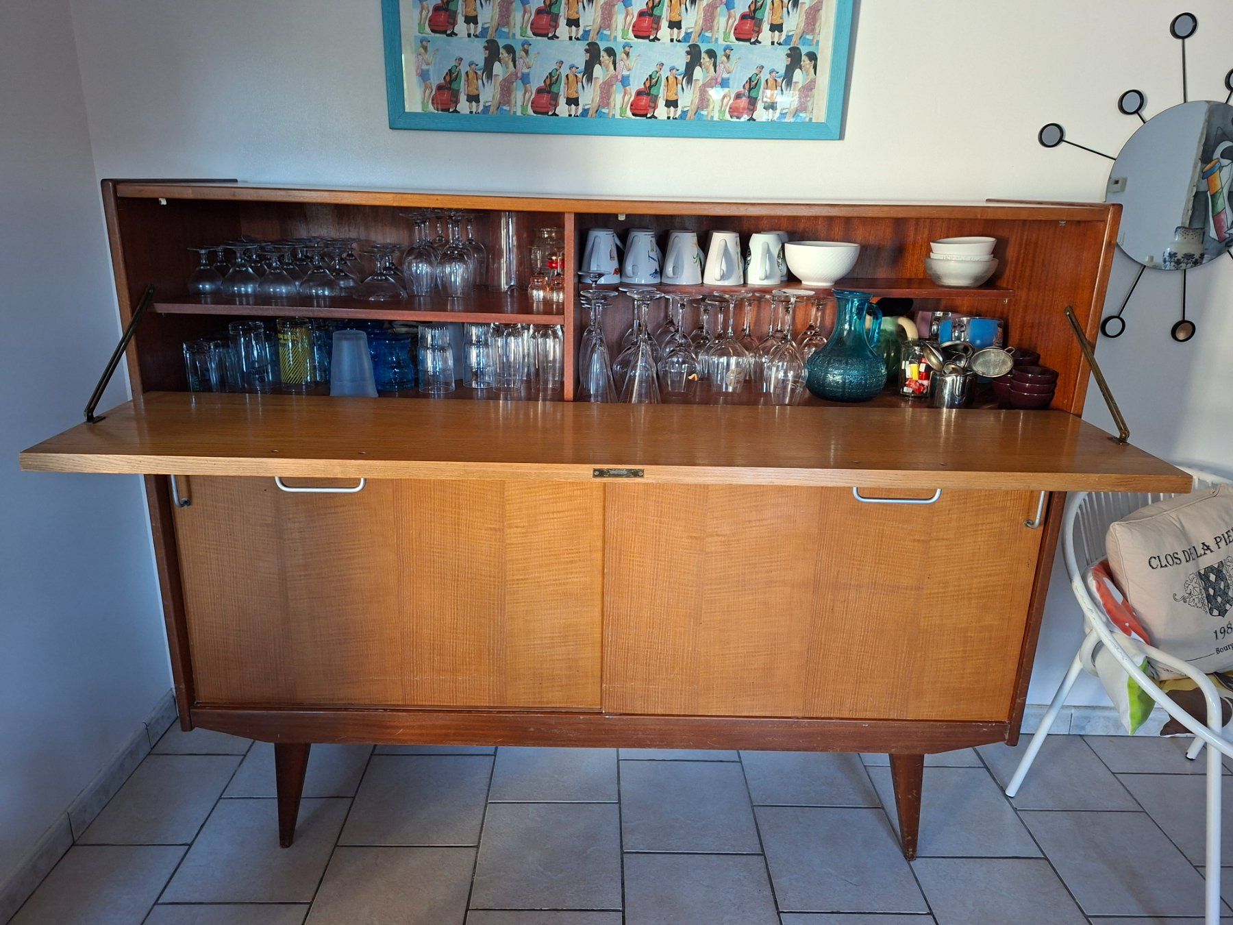 Credenze: Buffet vintage années 1950 - remettre rapidement – Usato da Chêne Bougeries venduto da guimzou 4