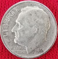 One Dime Liberty USA 1951 Silber