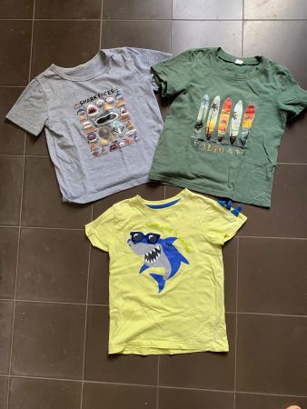 3 T-Shirts Jungen kurzarm diverse Motive gebraucht