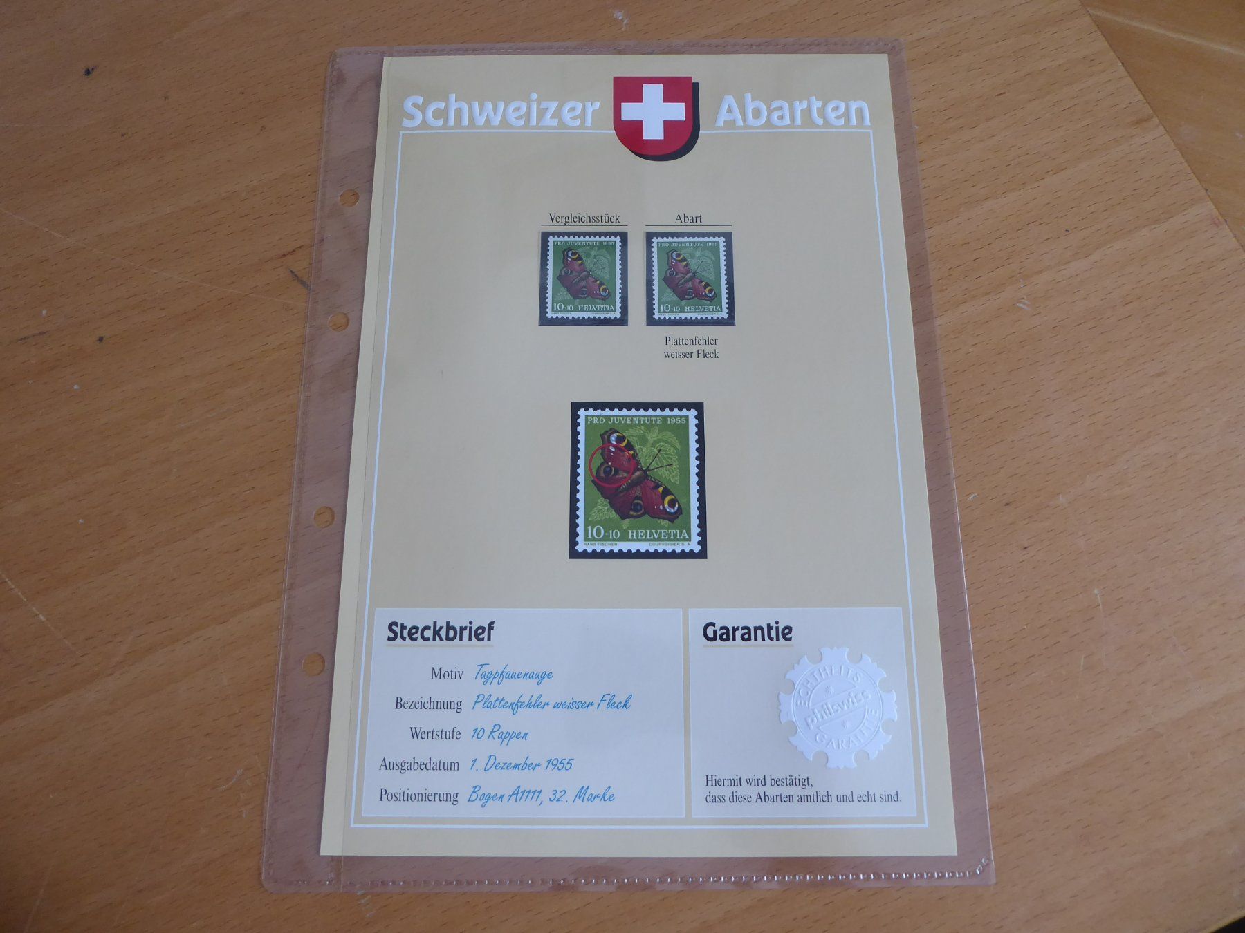 Alle Briefmarken: § SCHWEIZER ABARTEN    Plattenfehler weisser Fleck – Gebraucht aus Rothrist von swisstools