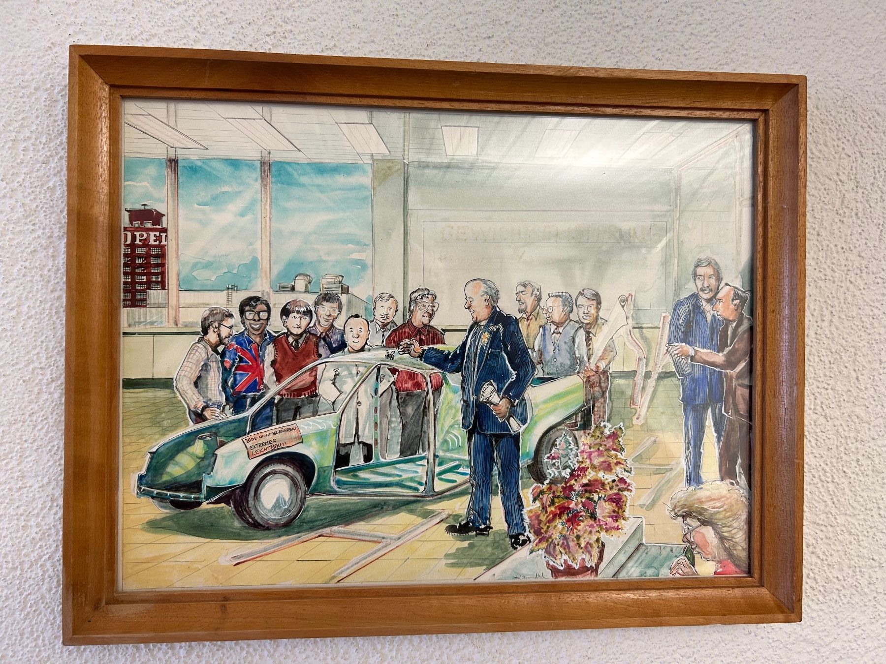 Dipinti: Auto Prototyp Präsentation Original handgemalt – Usato da Rheineck venduto da emma.gut 5