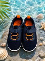 Chaussures aquatiques enfant bleu marine/orange – Taille 26