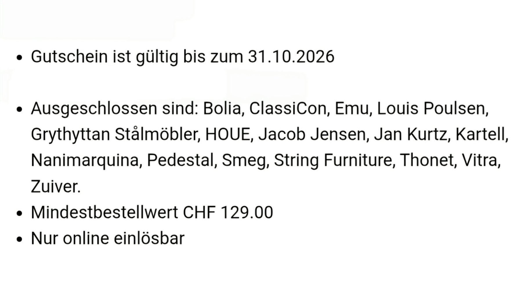 Bons: Connox 10% Rabatt Gutschein – Neuf avec emballage d'origine à Zürich par Marcel_2202 1