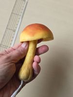 Pilz, orange, gelb, Schaumstoff/Plastik Dekoration