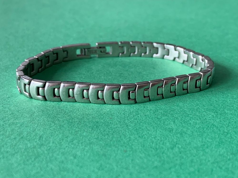 T TAKONE Italian Charm Armband - Edelstahl Schmuck Silber