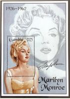 1995  - Gambia  Marilyn Monroe - Block   **