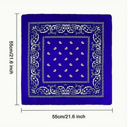BANDANA MIT PAISLEY  PRINT, DUNKELBLAU NEU