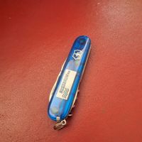 Taschenmesser Victorinox Offizier Suisse blau mit Logo