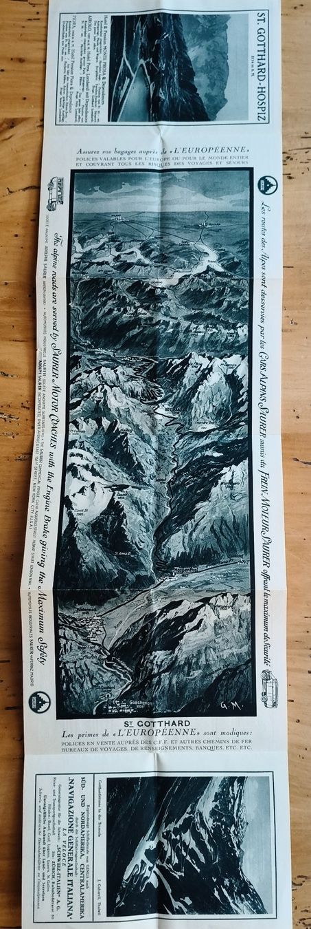 Documenti: Gotthard Sommer Fahrplan 1924 – Usato da Biasca venduto da Elia2002 1