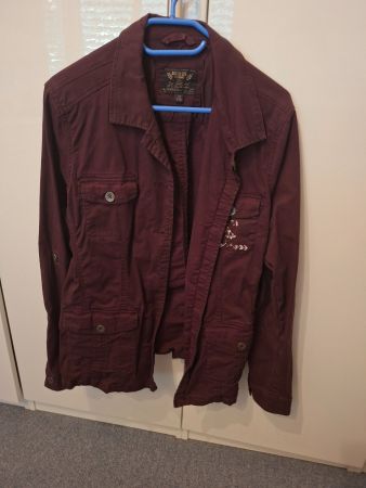 Damen Jacke Soccx dunkelrot Gr. 44 XL Neuwertig