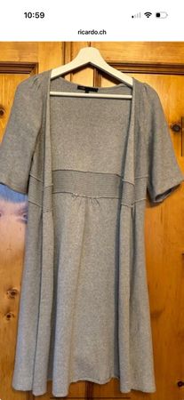 Maje Strickjacke S – Angora & Kaschmir, langer Schnitt