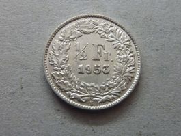50 Rappen 1953  unz. / stgl.