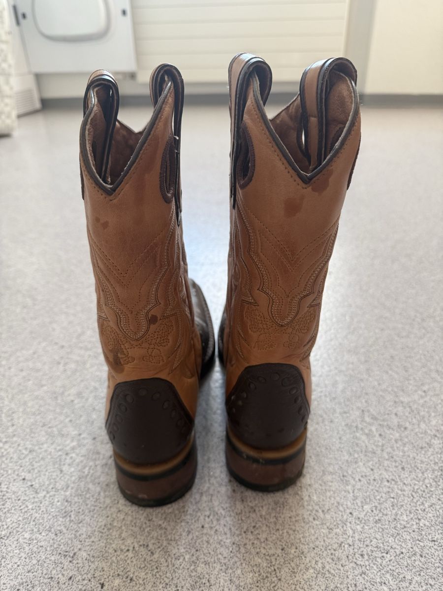 Herrenschuhe: Western Boots Leder Grösse 40 dunkelbraun hellbraun – Gebraucht aus Bellikon von alinem323 3