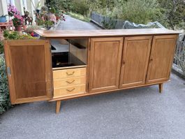 Mid-Century Sideboard Kommode Longboard Holz Vintage