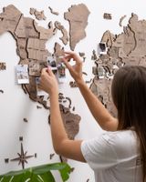 3D-Holzkarte wird Ihre Wand zum Abenteuer! 🌍