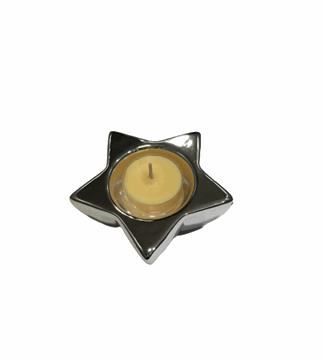 Altre decorazioni natalizie: silbriger Teelichthalter Sternform – Nuovo e nell'imballaggio originale da Wolfhalden venduto da BEKOShop 1