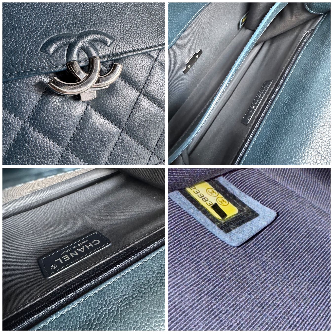 Chanel Borse da donna: CHANEL Caviar Quilted CC Box Flap Tasche – Usato da Kriens venduto da hannaandkiko 9