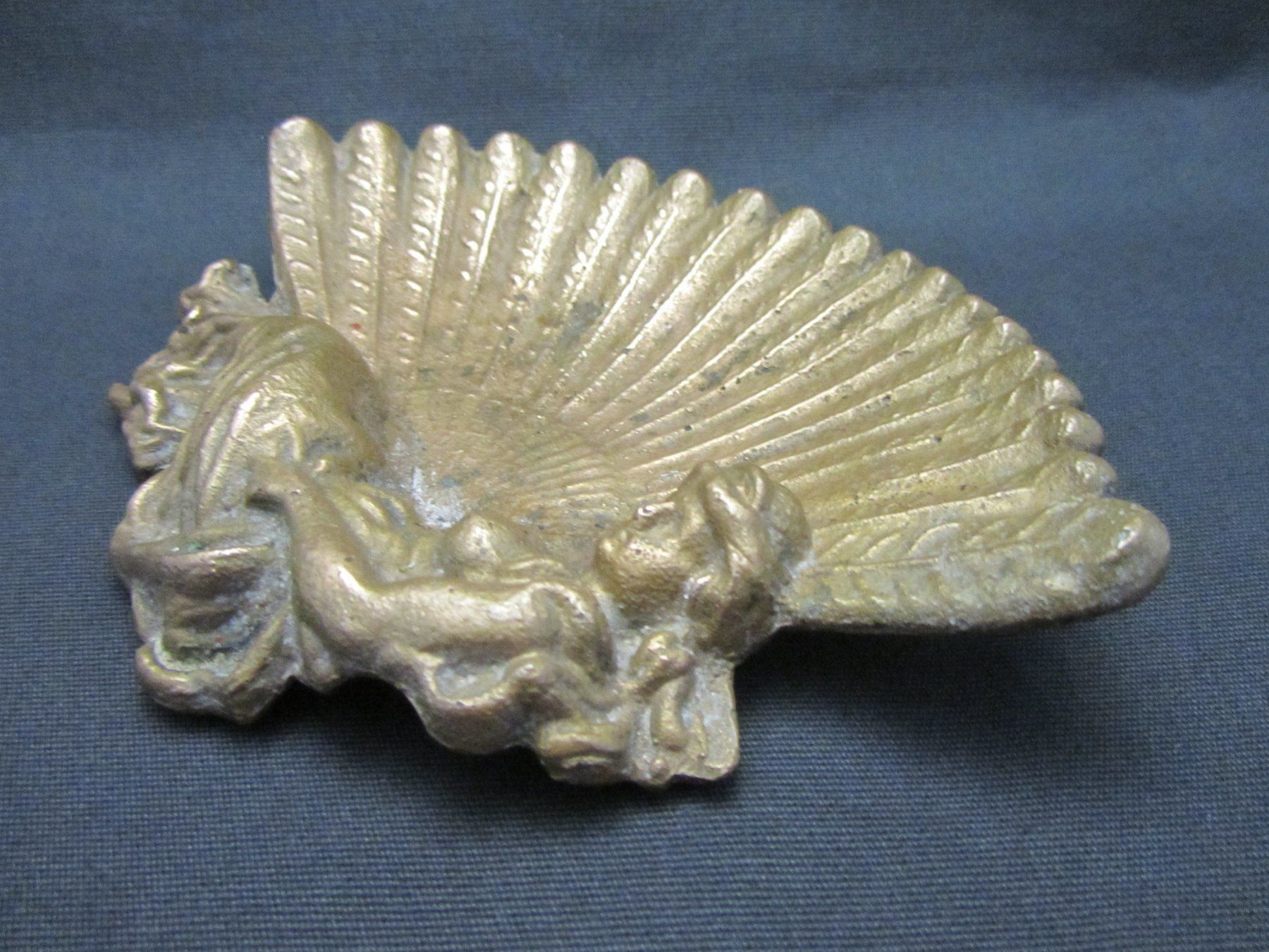 Figuren: Bronze-Ablageschale mit Dame Vide Poche – Gebraucht aus Basel von spinne02 2