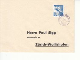 Infanterie Wi 320 ungezähnt auf Brief