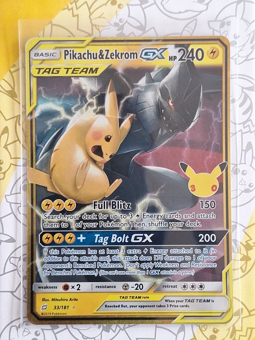 Pokémon Carte collezionabili: Pikachu & Zekrom GX - 30th Celebration – Usato da Altstätten SG venduto da GGsGameshop